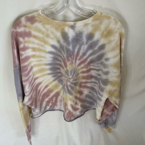 X Project Social T Women’s Crop Sweater Tie Dye Pullover Crewneck S - Picture 10 of 15